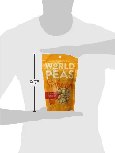 World Peas Гороховий снек зелений асорті, чилі, барбекю і часник, 3 графи