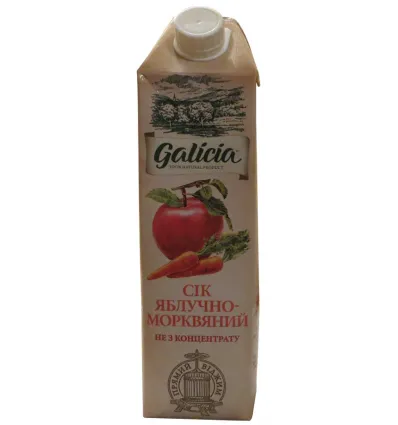 Galacia Apple Carrot Juice Tetra Pak 1L