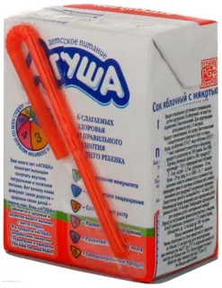 Agusha Apple Juice with Pulp 0.2L — photo 7