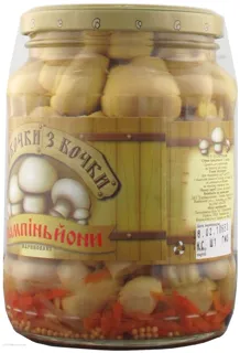 Grybochky z Bochky Marinated Mushrooms Glass Jar 620g — photo 3