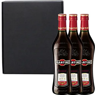 3 x Martini Rosso Sweet Vermouth in Matte Black Gift Box Handcrafted Gifts2Drink — photo 2