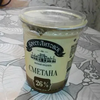 Brest-Litovsk Sour Cream 26%, 400g — photo 2