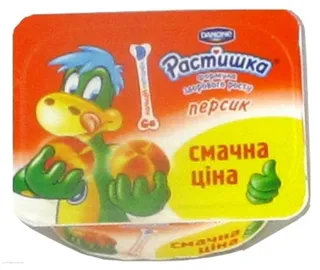 Danone Rastishka Peach Yogurt Product 3% 115g Plastic Cup — photo 6