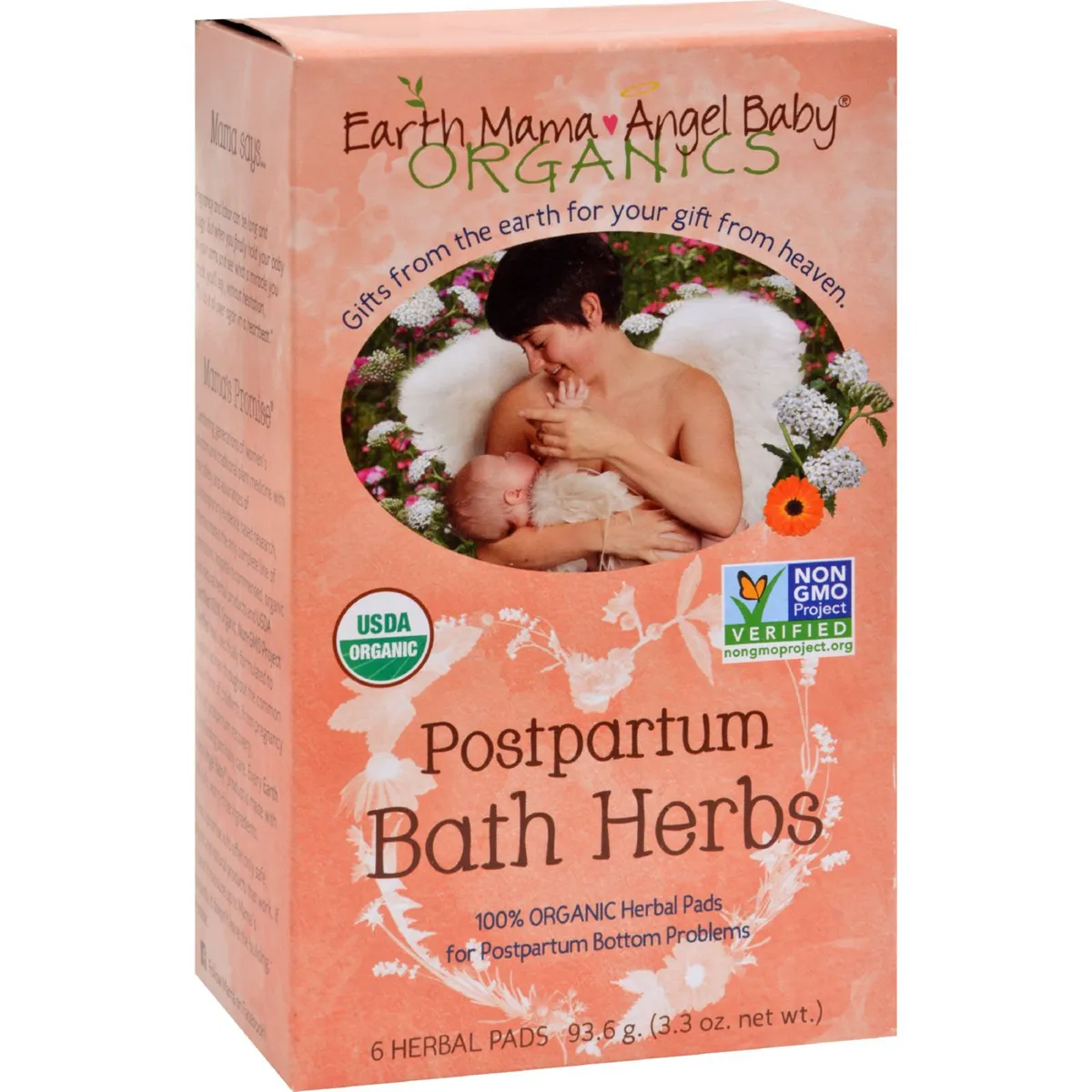 Earth Mama Angel Baby Післяпологова трава для ванни - 6 пакетиків