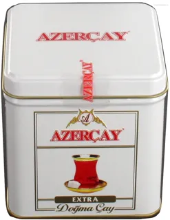 Azercay Extra Black Tea Medium Leaf Bergamot Flavor 100g Tin — photo 4