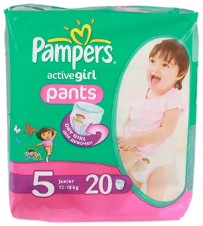 Pampers Activ Girl Junior Diapers 20pcs — photo 6