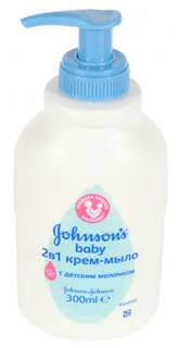 Johnson's Baby 2in1 Cream Soap with Baby Milk 300ml — photo 4