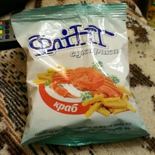 Flint Crab Flavor Croutons Flow Pack 90g — photo 2