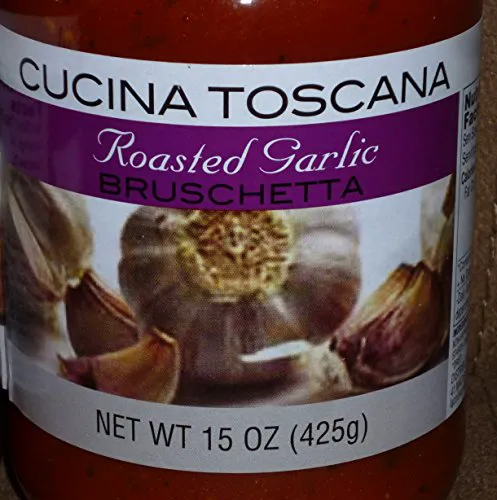 Cucina Toscana смажений часниковий спред для брускетти, великий 15 унцій (2 шт)