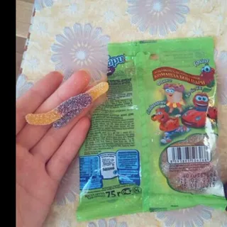 Bon Pary Sour Worms Chewy Marmalade 75g — photo 4