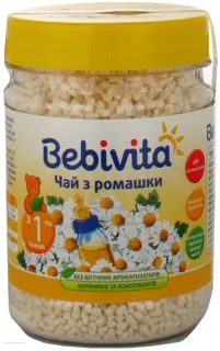 Bebivita Children's Chamomile Tea Instant from 1 Week 130g Plastic Jar — photo 4