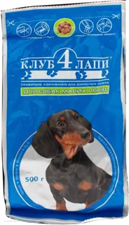 Klub 4 Lapy Dry Dog Food for Small Breeds 500g — photo 2
