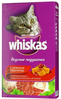 Whiskas Cat Food Tasty Pouches with Tender Pate Beef Lamb Rabbit 400g — photo 5