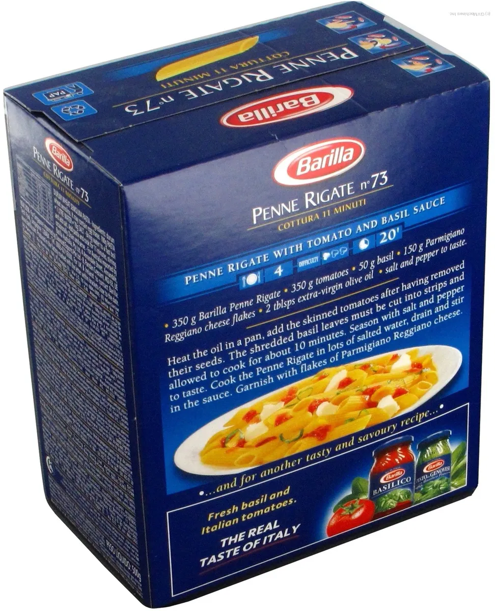 Макарони Barilla Penne Rigate №73 картон 500г