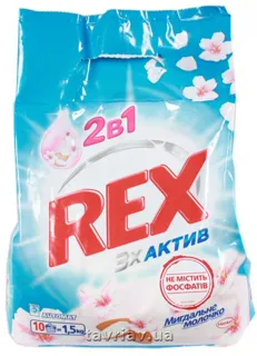 Rex Automatic Washing Powder Active Oxygen Almond Milk 1.5kg — photo 6