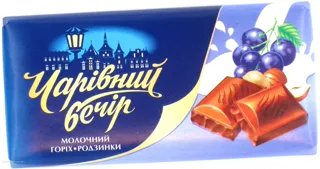 Volshebny Vecher Milk Chocolate with Nuts and Raisins 100g — photo 5