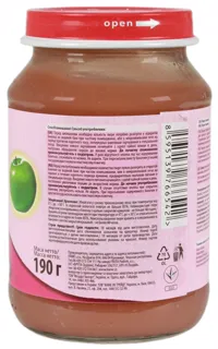 Fruta Piureshka Raspberry Puree for Children from 6 Months 190g Glass Jar — photo 3