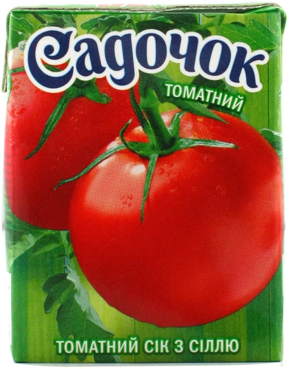 Sadochok Tomato Juice with Salt Tetra Pak 200ml