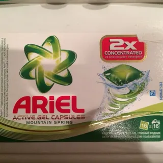 Ariel Mountain Spring Laundry Gel Capsules Automatic 35g x 16 — photo 2