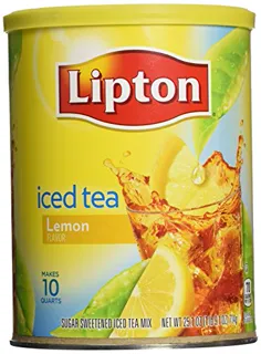 Lipton Natural Lemon Sweetened Iced Tea Mix 750g Canister — photo 2