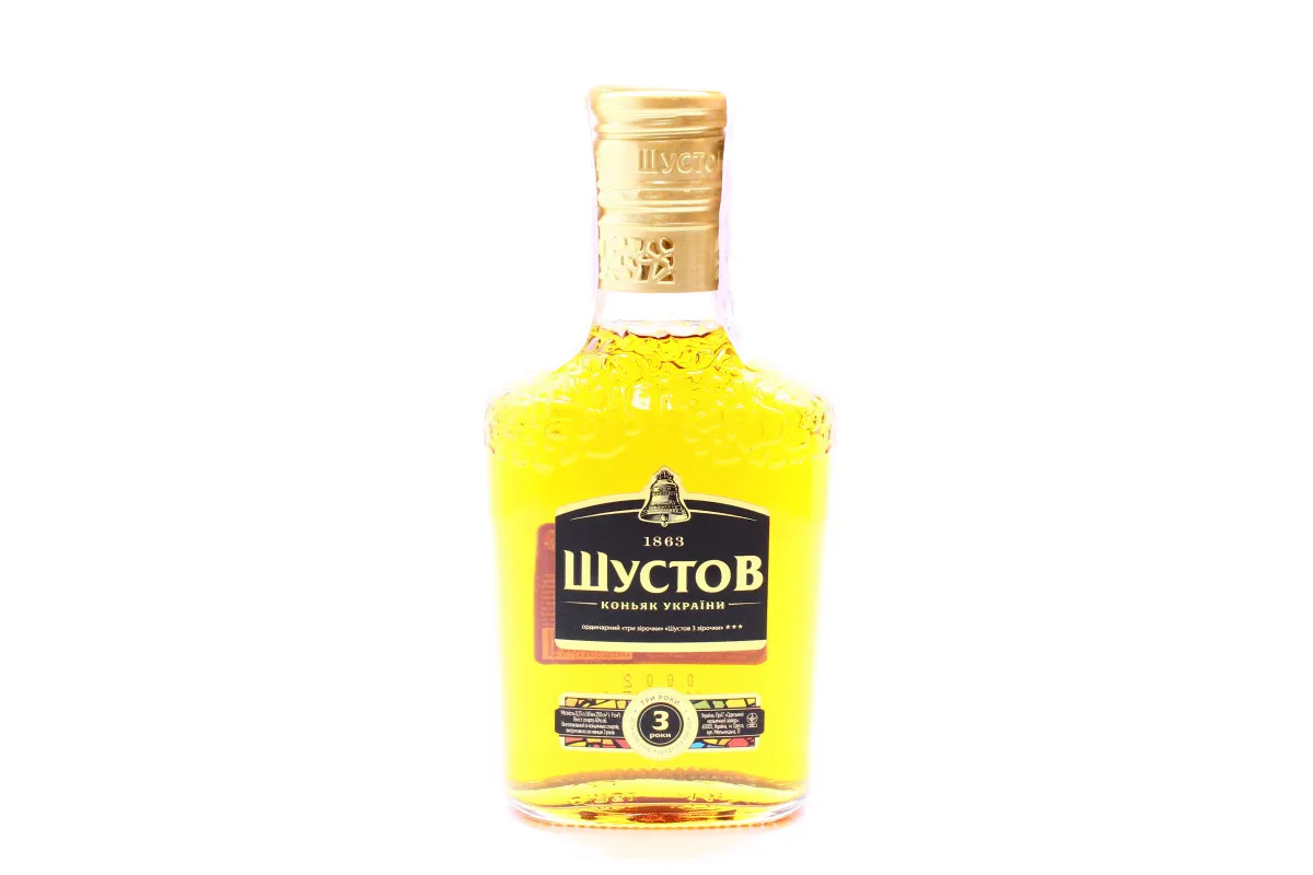 Коньяк Shustoff 3 зірки 0.25л