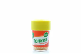 Melochi Zhizni Bamboo Thin Toothpicks Jar 250pcs — photo 5