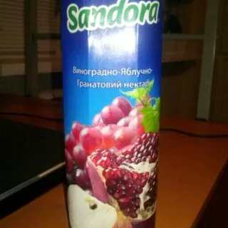 Sandora Nectar Grape-Apple-Pomegranate Clarified Pasteurized 1000ml Tetra Pak — photo 5