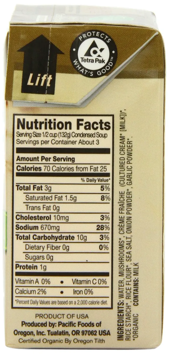 Органічний грибний крем-суп Pacific Natural Foods, 12 унцій, коробка (12 шт.)