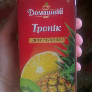 Domashnyi Chai Black Tea Tropical Fruits 1.5g x 20 pcs — photo 3