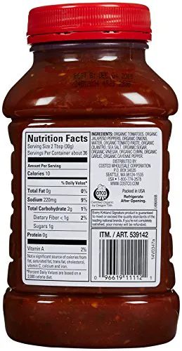 Kirkland Signature Органічна сальса середня, 38 унцій (упак. 2)