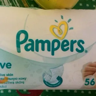 Pampers Sensitive Baby Wet Wipes 4x56 pcs — photo 4