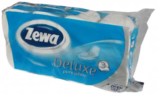 Zewa Deluxe White Toilet Paper 3-Ply 8-Pack — photo 2