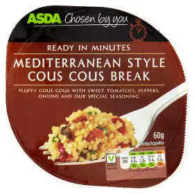 Asda Chosen By You Vegetable Couscous Snack Pot