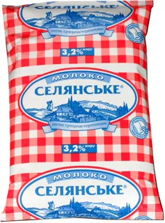 Selianskoe Ultra-Pasteurized Milk 3.2% Tetra Pak 900g — photo 3