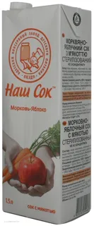Nash Sok Carrot Apple Juice 1.43L — photo 2