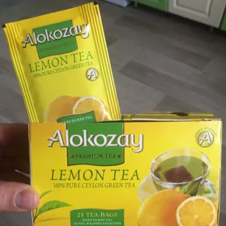Alokozay 100% Natural Ceylon Green Tea Lemon, 25 bags 50g — photo 2