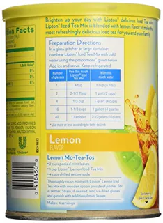 Lipton Natural Lemon Sweetened Iced Tea Mix 750g Canister — photo 6