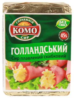 Komo Dutch Processed Cheese Slices 45% 90g — photo 6