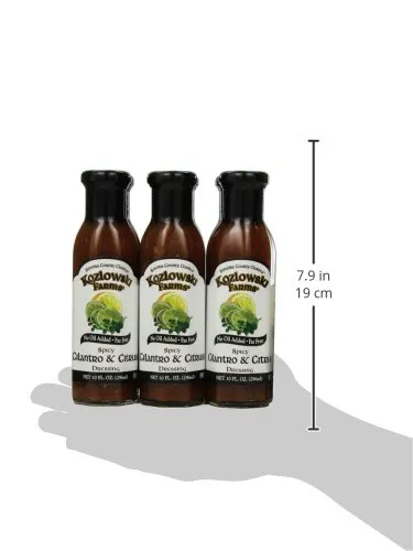 Kozlowski Farms пряний коріандр із цитрусовою заправкою, 10,0 унцій (пакет із 6)