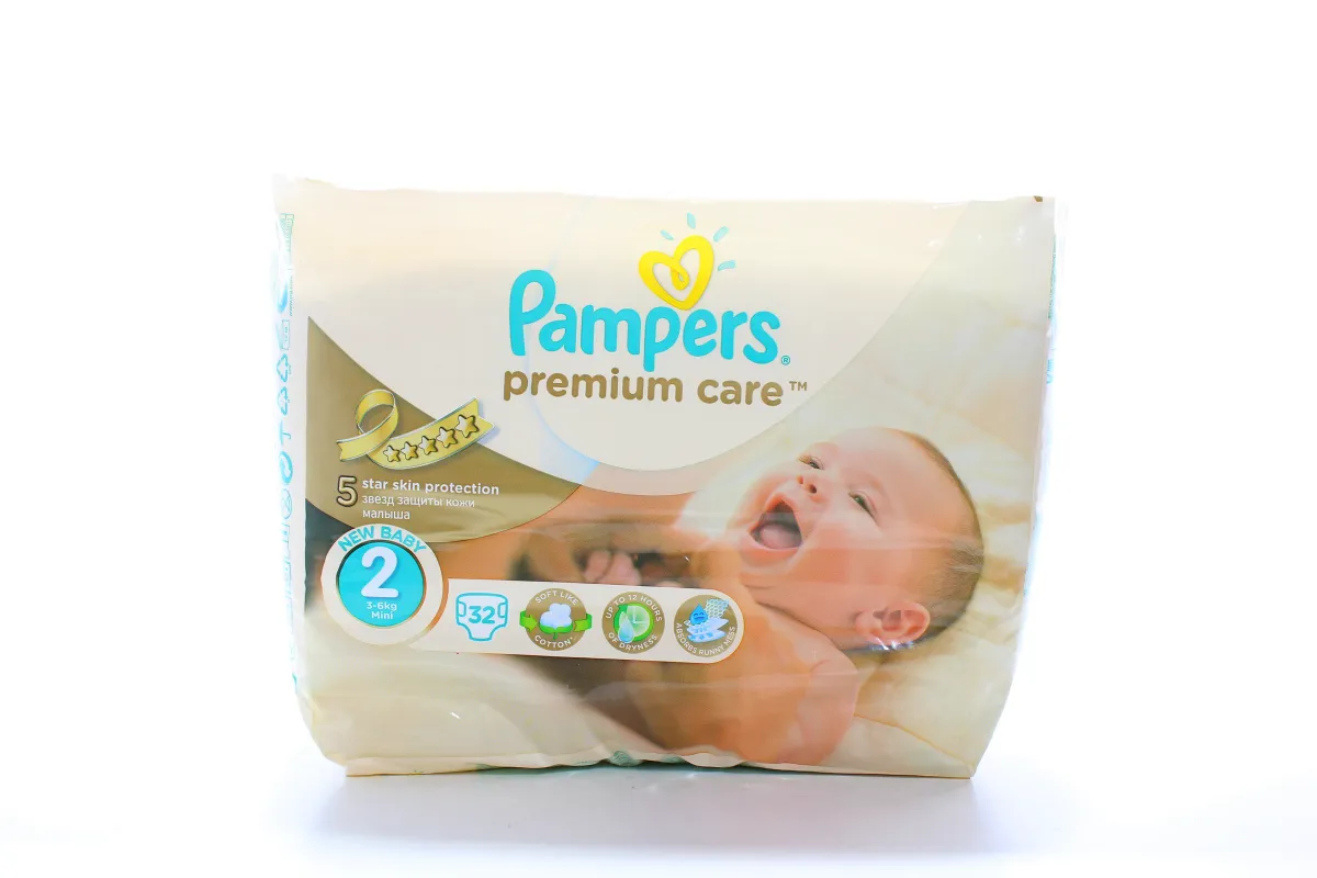 Pampers Premium Care 2 Mini Diapers (3-6kg) 32 pcs