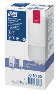 Tork M1 Mini Centrefeed Paper Dispenser Starter Pack + Mini Refill 120m — photo 4