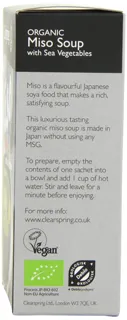 Clearspring Organic Instant Miso and Sea Vegetable Soup Veg 4 x 10g (pack of 4) — photo 10