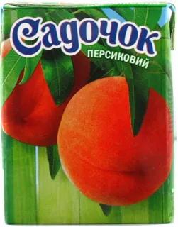 Sadochok Peach Juice with Pulp Sterilized 0.2L — photo 4