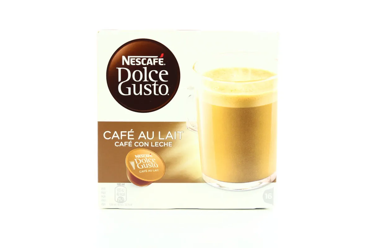 Nescafe Dolce Gusto Con Leche Instant Coffee Drink Milk-Based Tablets Carton 16x10g