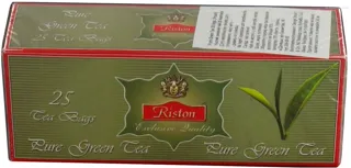 Riston Ceylon Green Tea Pure 25 bags x 2g (50g) with tag — photo 2