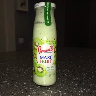 Premialle MaxiFruit Kiwi Gooseberry Yogurt 1.2% 340g Glass Bottle — photo 5