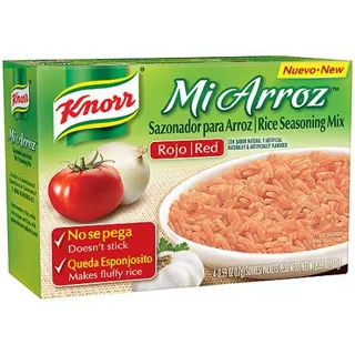 Knorr Red Rice Seasoning Mix Mi Arroz - 1 box with 4 - 0.59 oz packets — photo 2