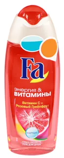 Shower Gel Energy and Vitamins Vitamin C+Pink Grapefruit 250ml Plastic — photo 4