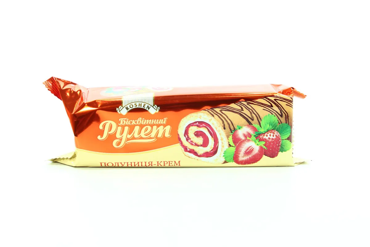 Roshen Roll 210 g Strawberry Cream