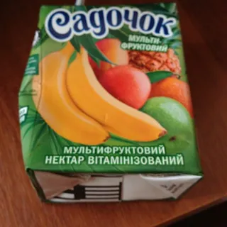 Sadochok Multifruct Nectar with Pulp Vitaminized Sterilized 9x200ml Tetrapak — photo 4